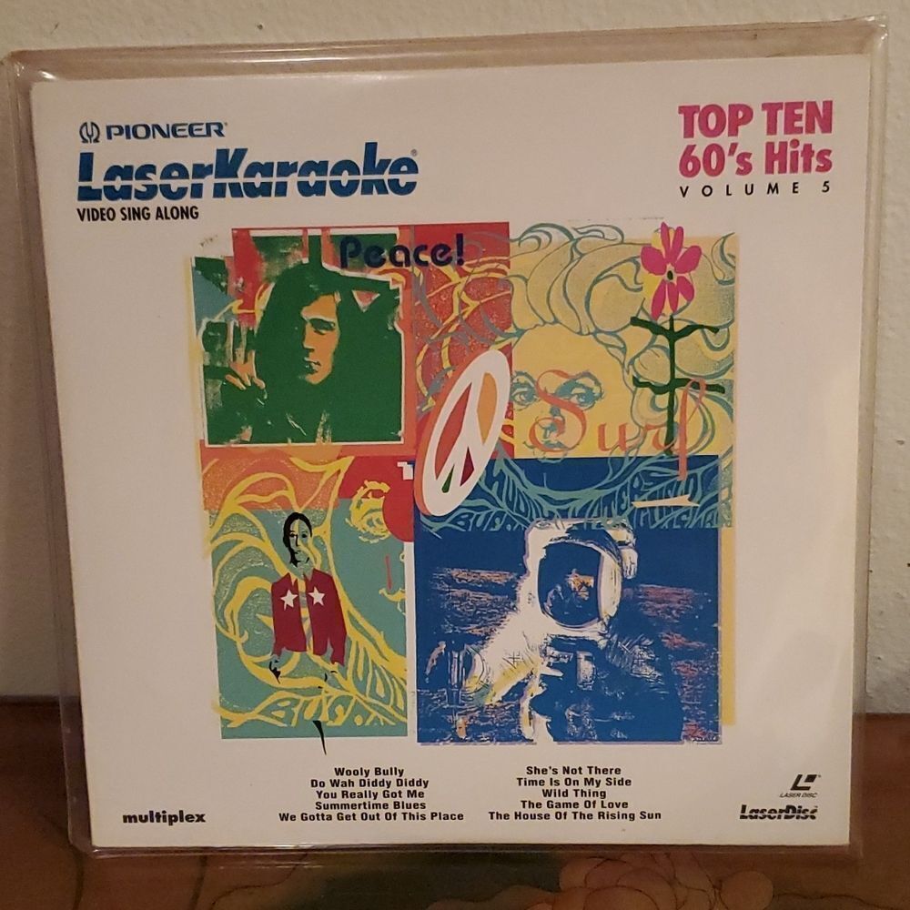 Pioneer Top Ten 60's Hits Vol. 5 Laser Karaoke Video Sing Along Album
